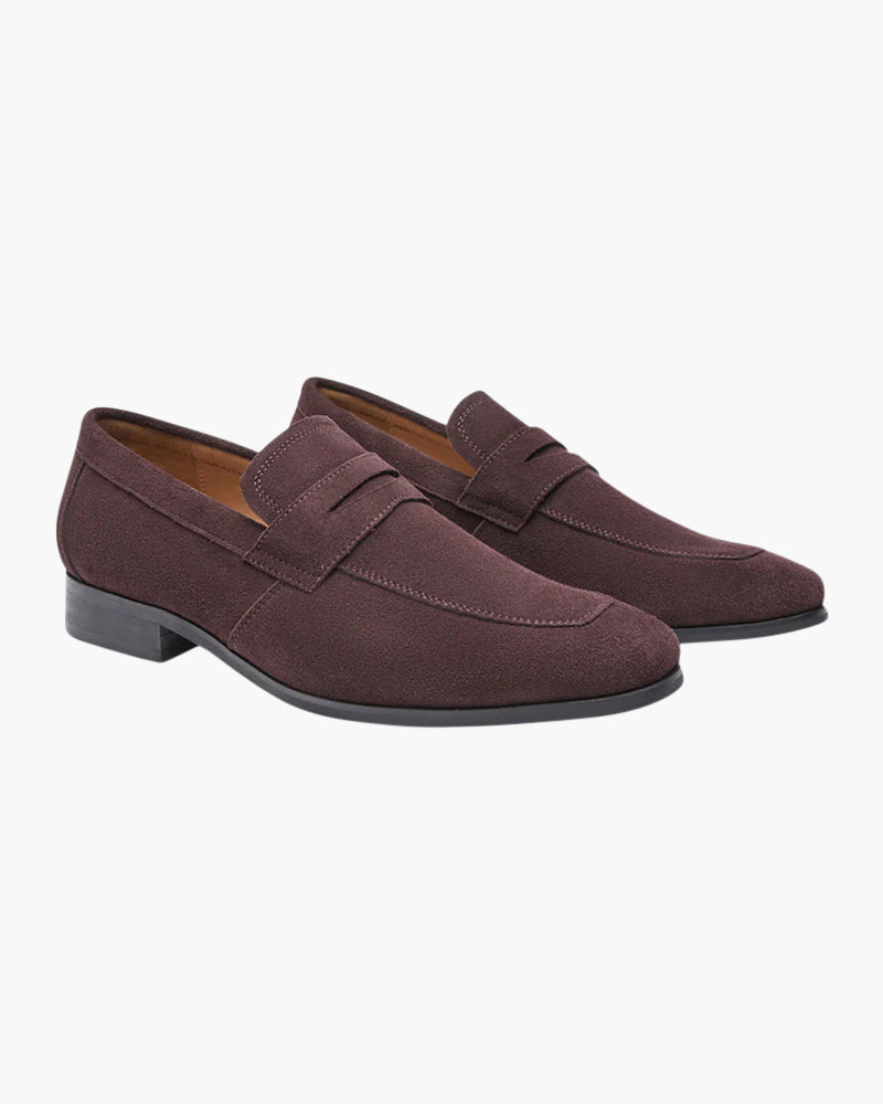 Παλιά χρήματα σουέτ Penny loafers