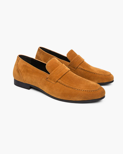 Παλιά χρήματα σουέτ Penny loafers